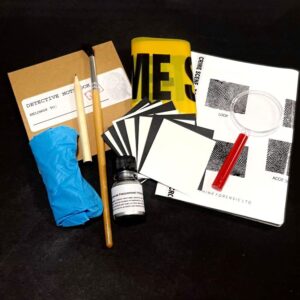 Crime Buster Detective Kit for children aged 6 and up, includes real fingerprint detection tools for fun, hands-on forensic science exploration