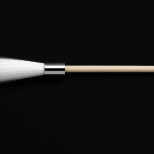 Zephyr fingerprint brush with ultra-soft synthetic bristles, designed for applying aluminium powder on large surfaces without smudging