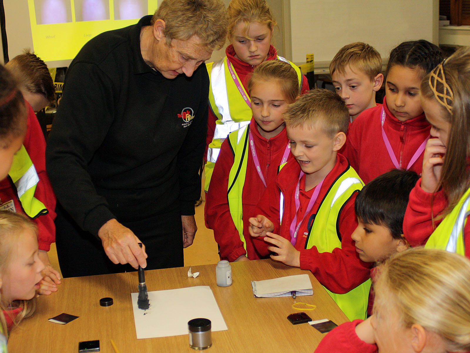 Sue with Junior Wardens